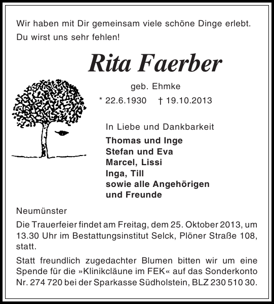 Bild zu Rita Färber