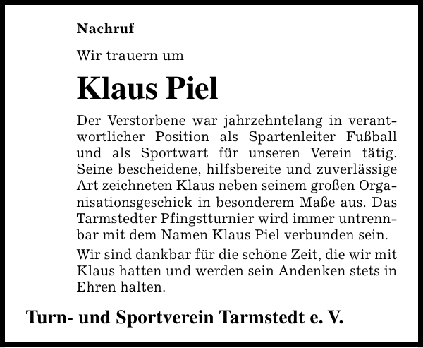 Bild zu Klaus Piel