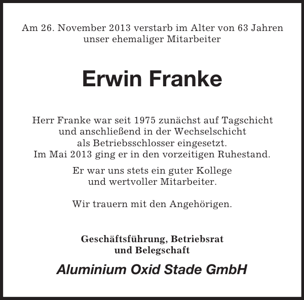 Bild zu Erwin Franke